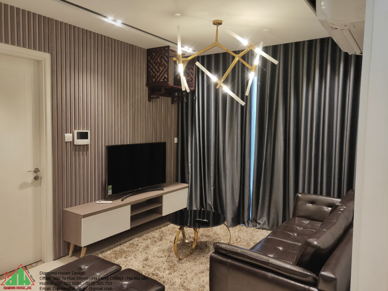 Thi công nội thất chung cư 70m2