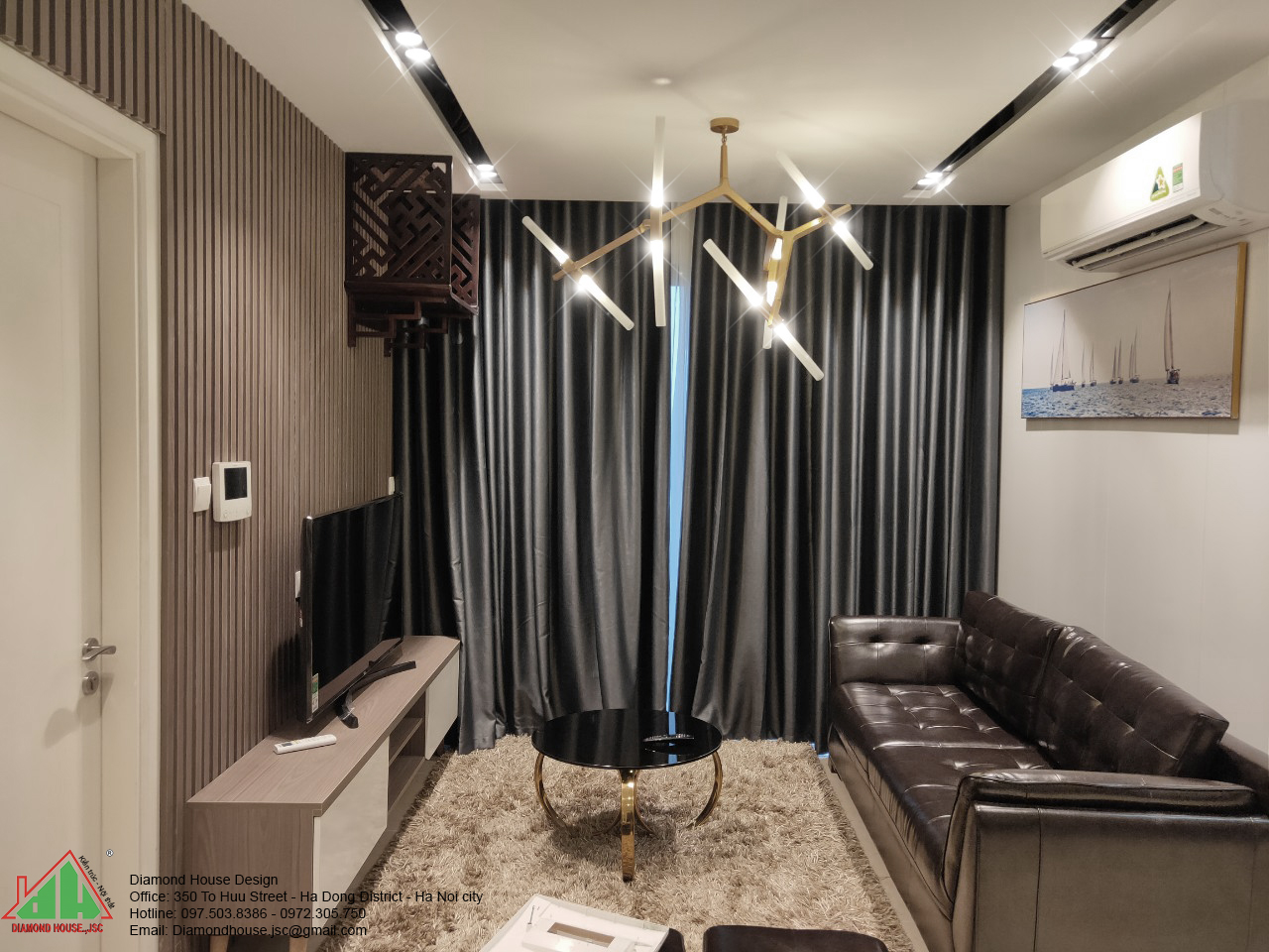 thi công nội thất căn hộ 70m2