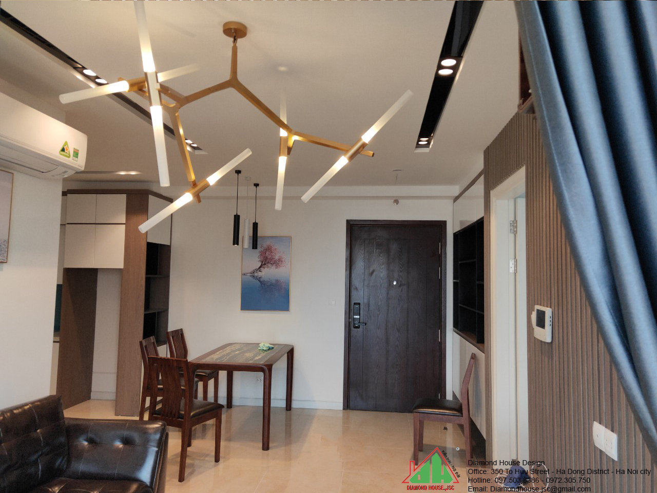 Thi công nội thất căn hộ 70m2