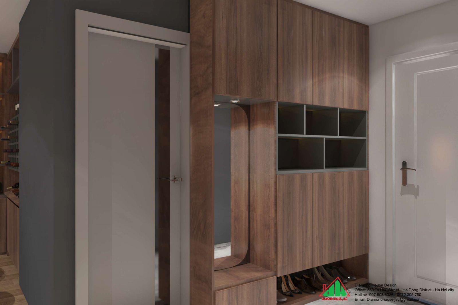 Thiết kế chung cư đẹp căn hộ 110m2