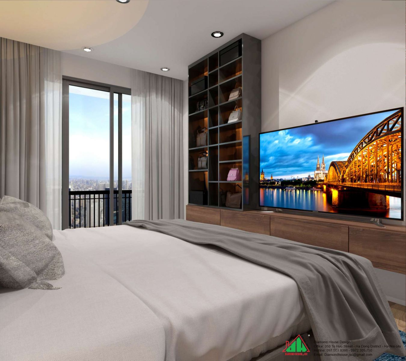 Thiết kế chung cư đẹp căn hộ 110m2